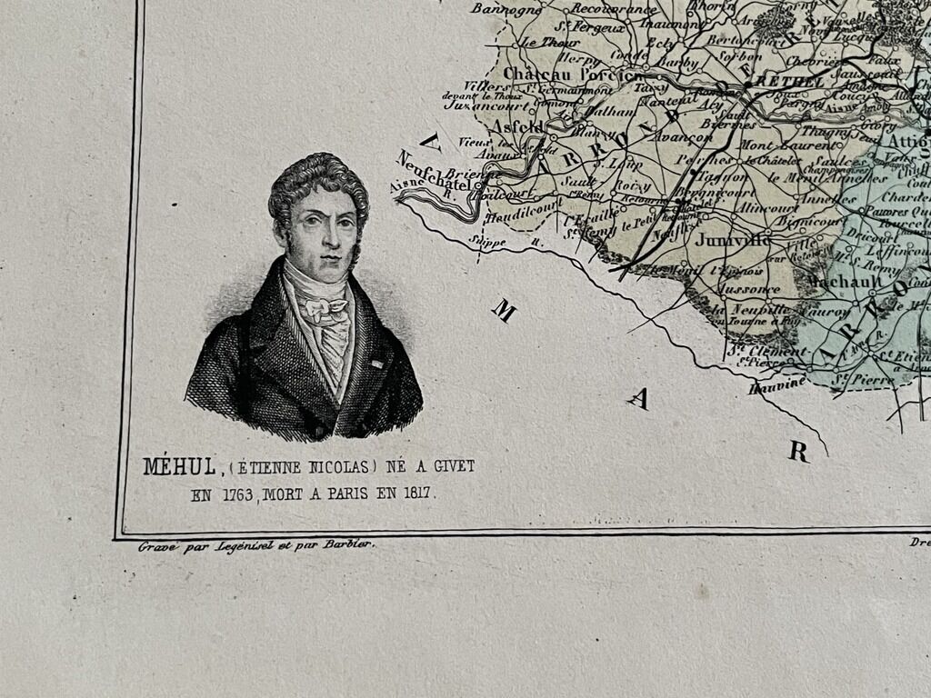 2 old maps of the Ardennes