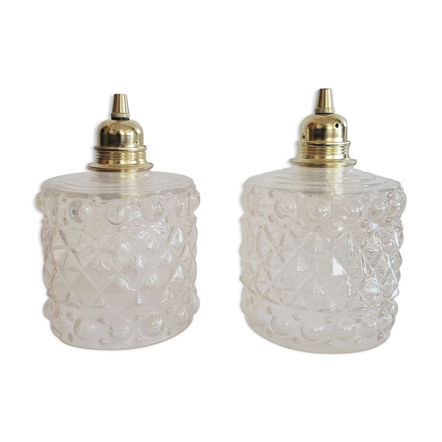 Pair of walking lamps