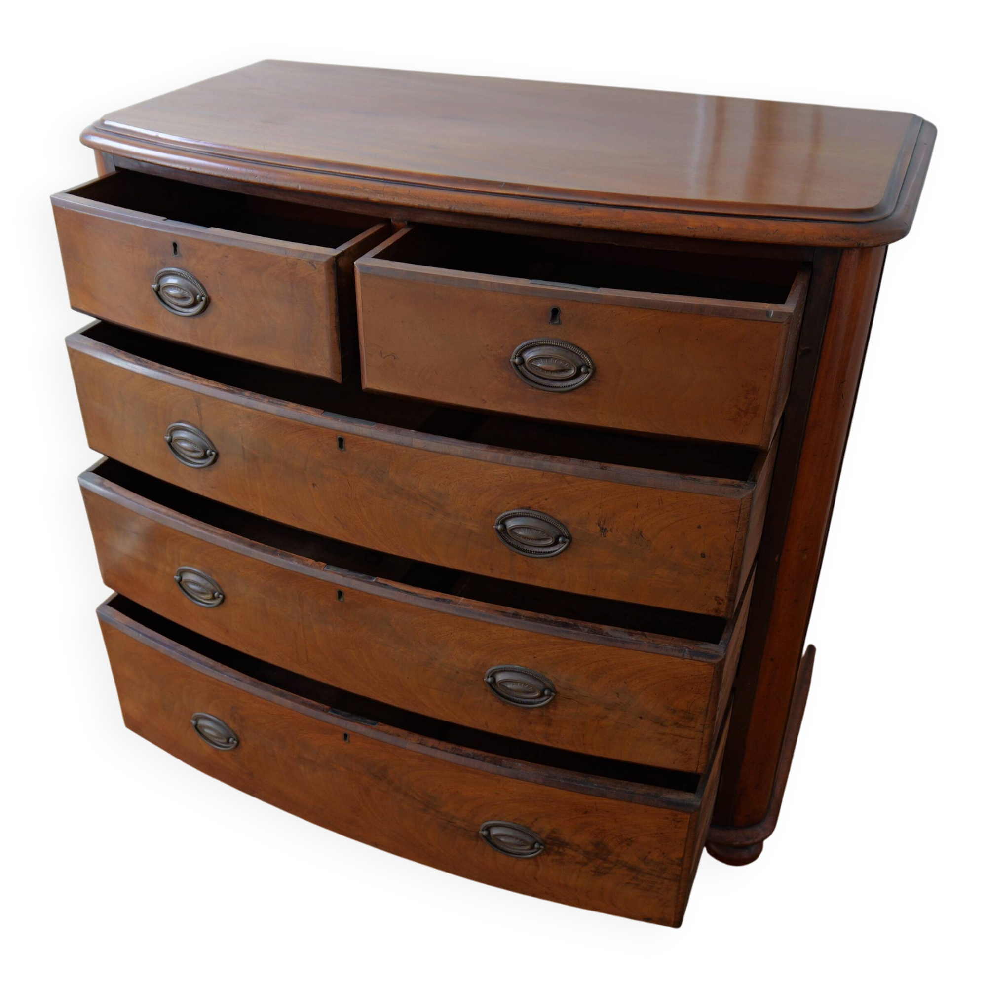 Victorian English commode (19th century) in solid wood