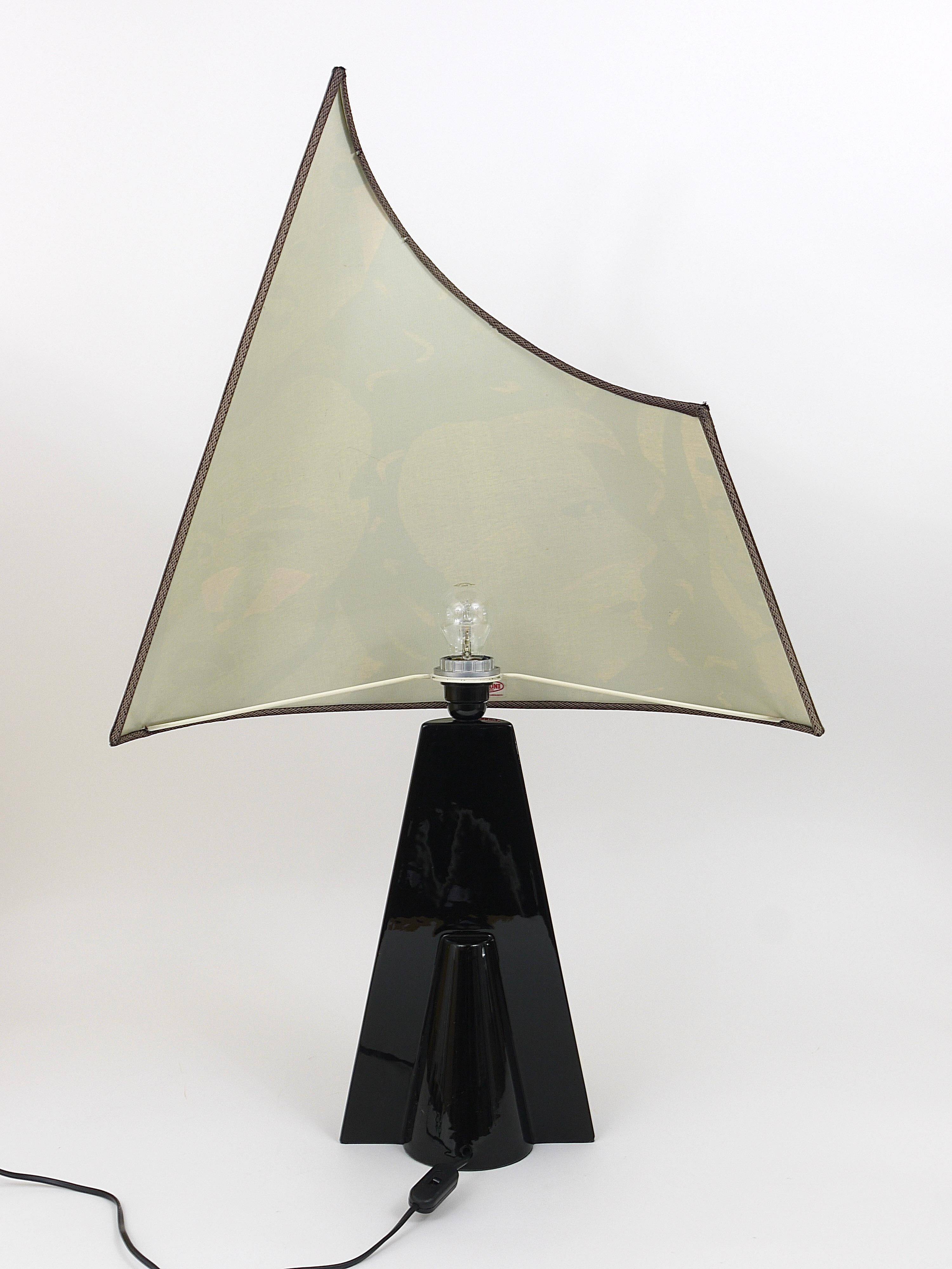 Postmodern table lamp Missoni by Massimo Valloto, Italy, 1980s