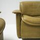 DS-12 modular vintage set in green leather by Team de Sede for De Sede Swiss