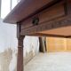 Table XXL noyer massif foncé 3m