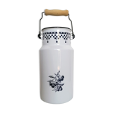 Enamelled sheet metal milk jar