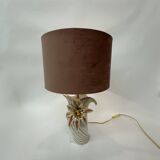 Hollywood regency bassano ceramic table lamp Italy , 1970’s