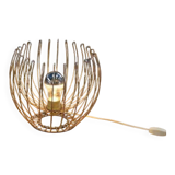 1970s chrome metal designer lamp