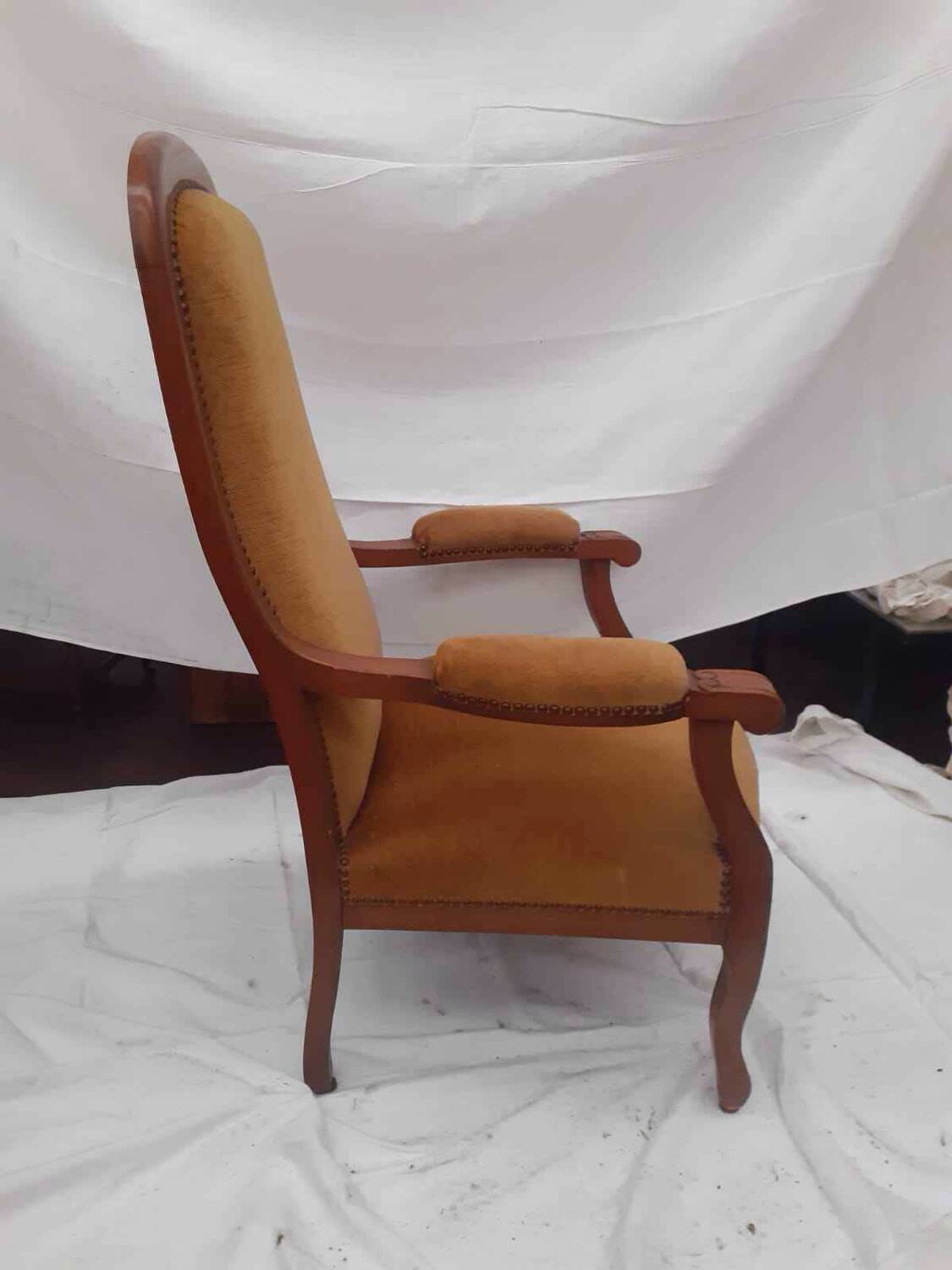 Louis XV style Voltaire armchair