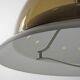 Large seventies aluminium transparent vintage pendant