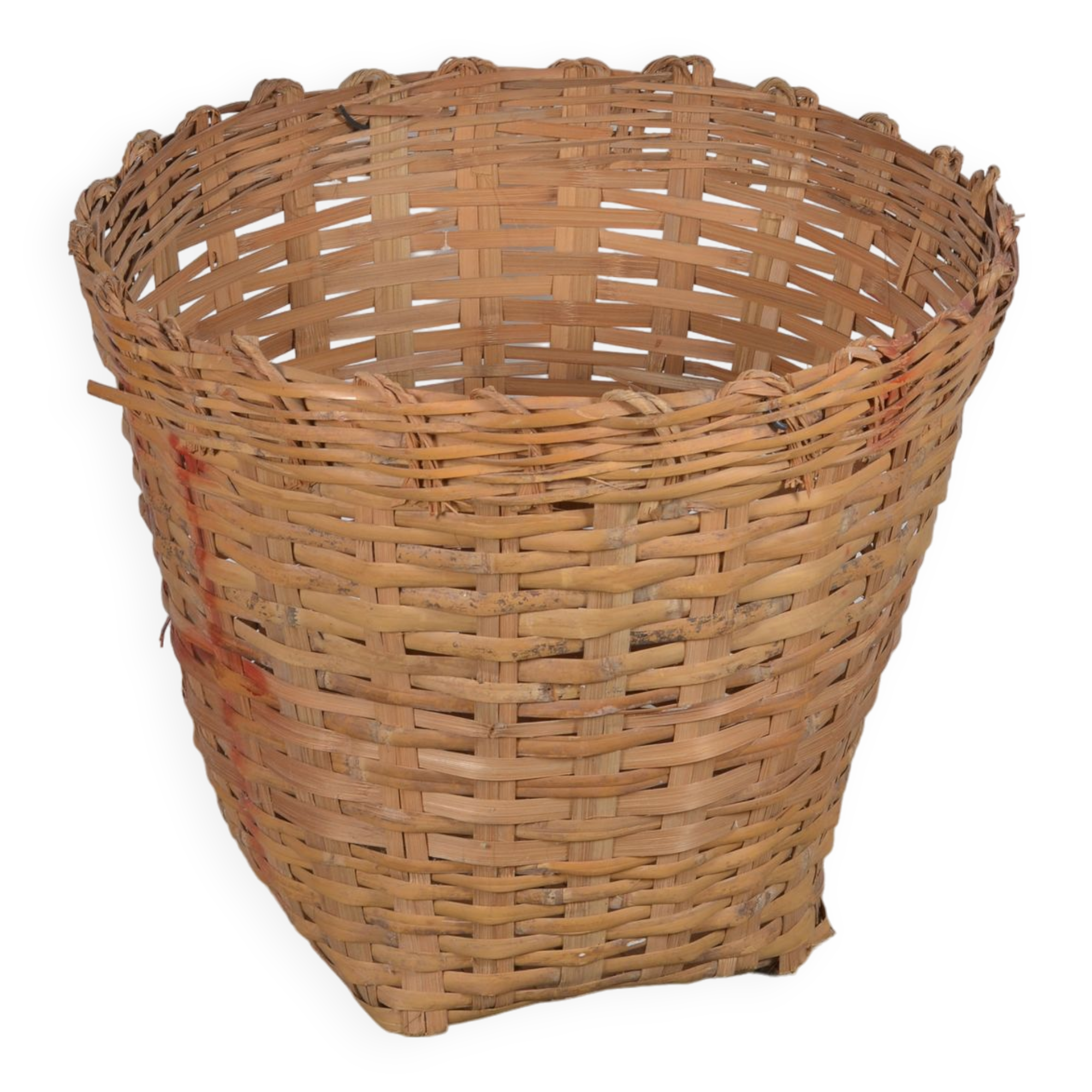Woven bamboo basket