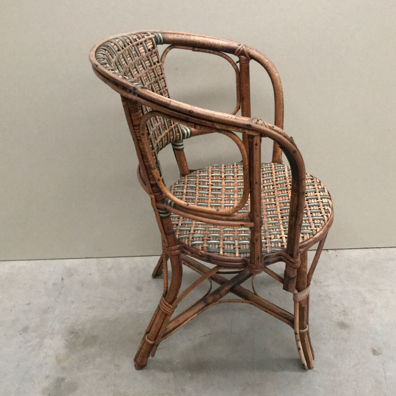 Fauteuil pour enfant en bambou - années 1930