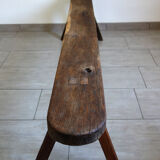 Primitive oak bench late 19th century