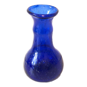 vase bleu verre soufflé