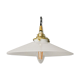 Suspension en opaline blanc minimaliste