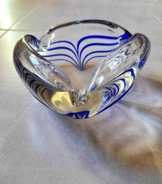 Cendrier en cristal Murano 1970