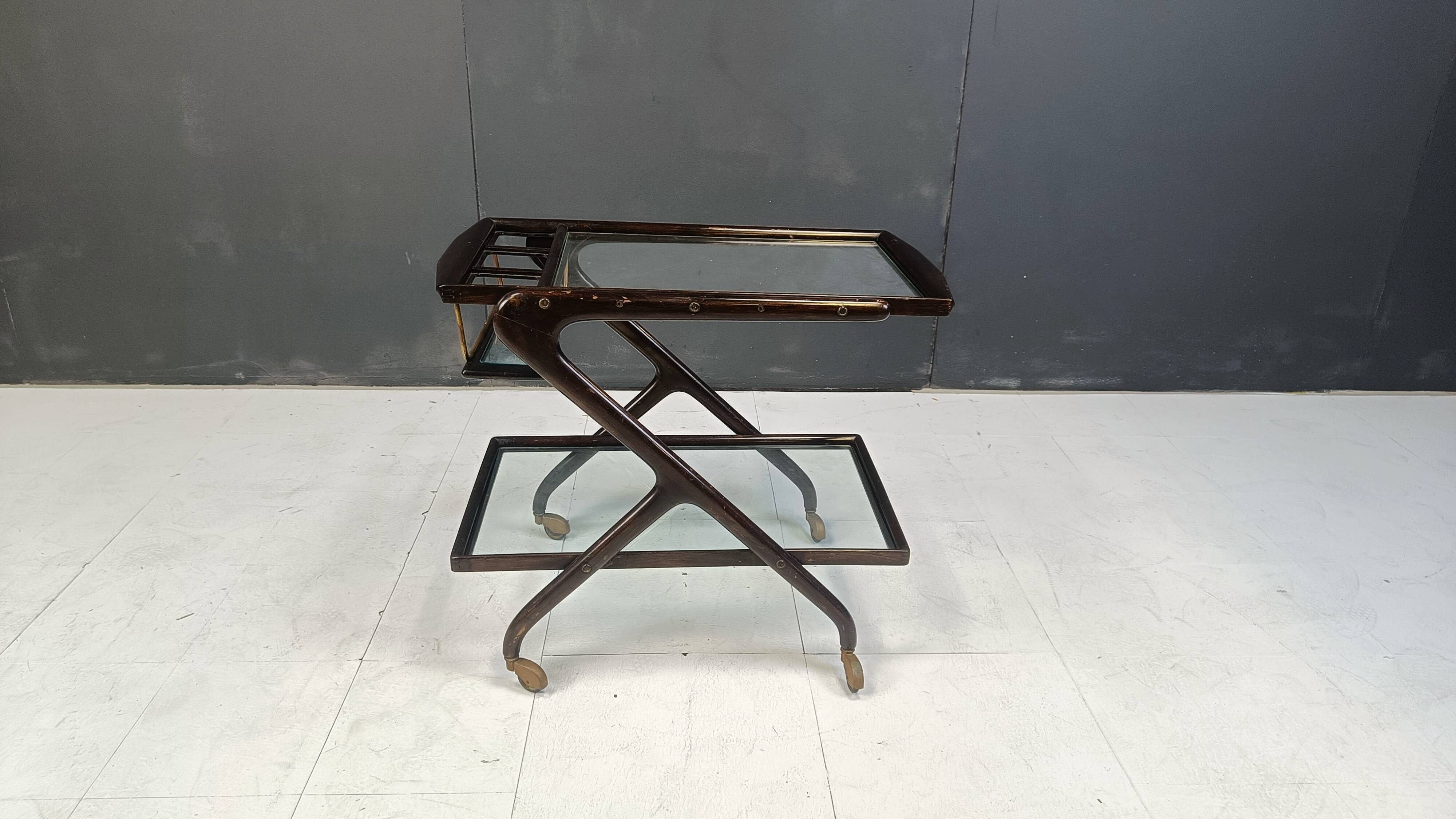 Vintage italian serving trolley, 1950s