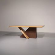 Italian Saporiti Wooden Dining Table 1960