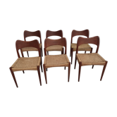Set of 6 scandinavian chairs Niels Möller O