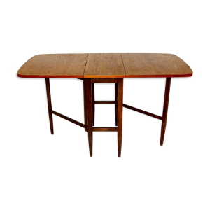 Table de salle à manger en bois à battants, Suède, 1960