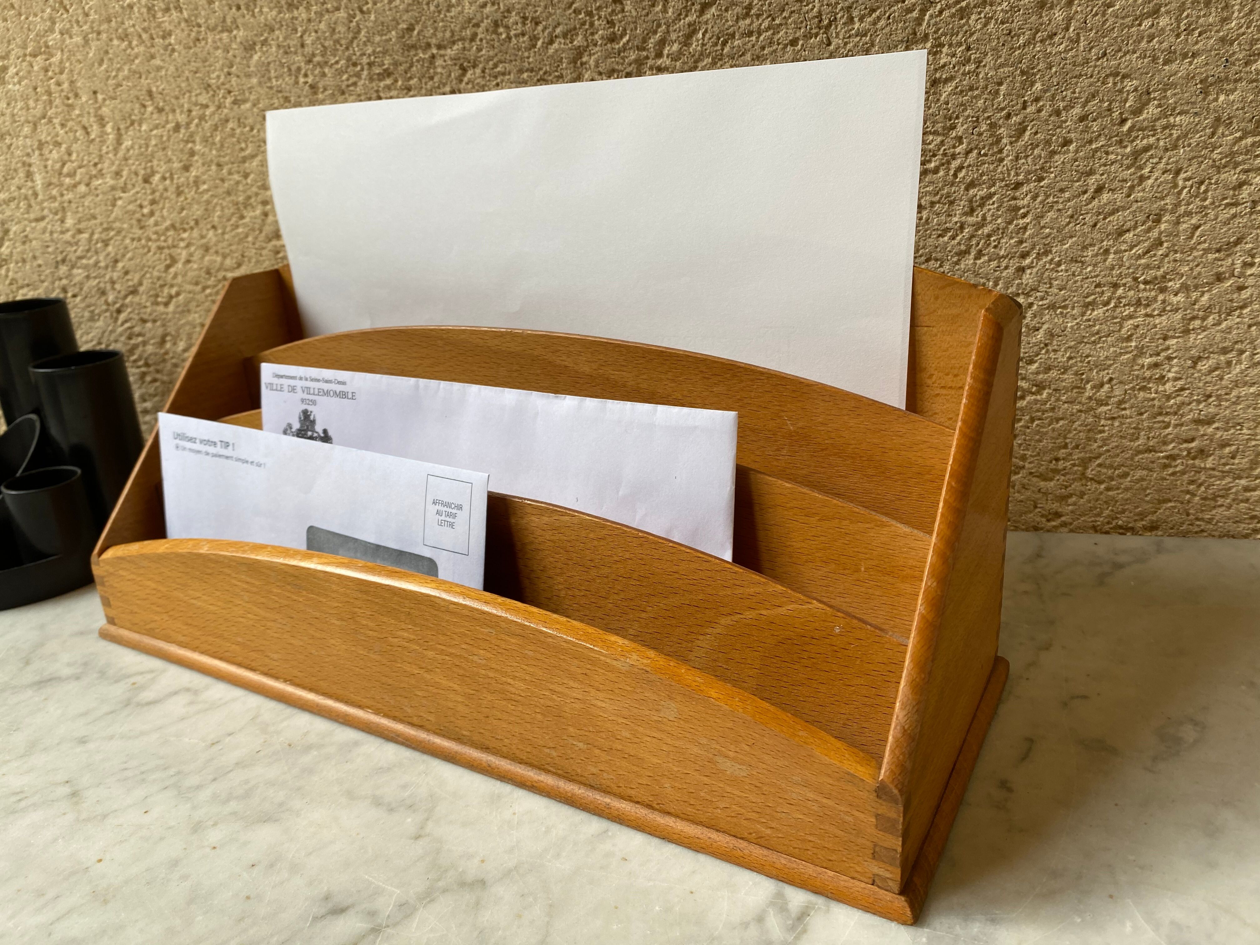 Range office mail massive blond blond vintage 60s workshop