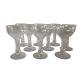 Suite 9 Portieux Crystal champagne flutes, France