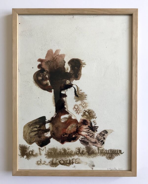 Emmanuelle messika, sans titre iv, 2012. encre sur papier signée au crayon