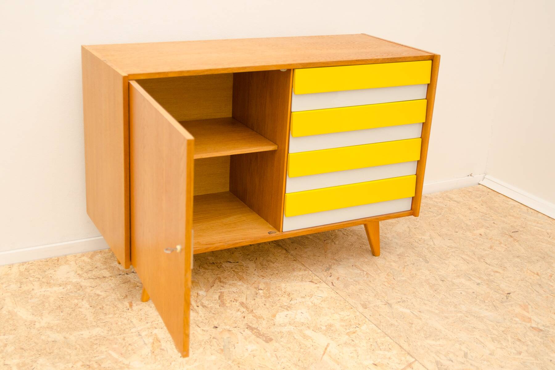 Mid century chest of drawers U-458 by Jiri Jiroutek, Czechoslovakia, 1960´s
