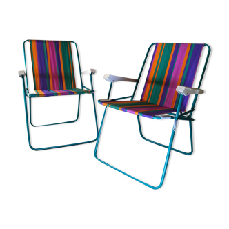 Paire de fauteuils pliables de camping « lafuma »