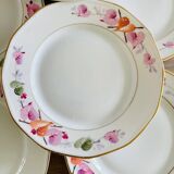 Assiettes de dessert en porcelaine vintage