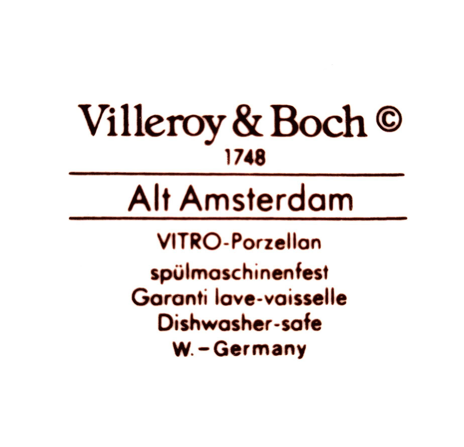 Villeroy & Boch Alt Amsterdam 4 planches à pain "NEW"