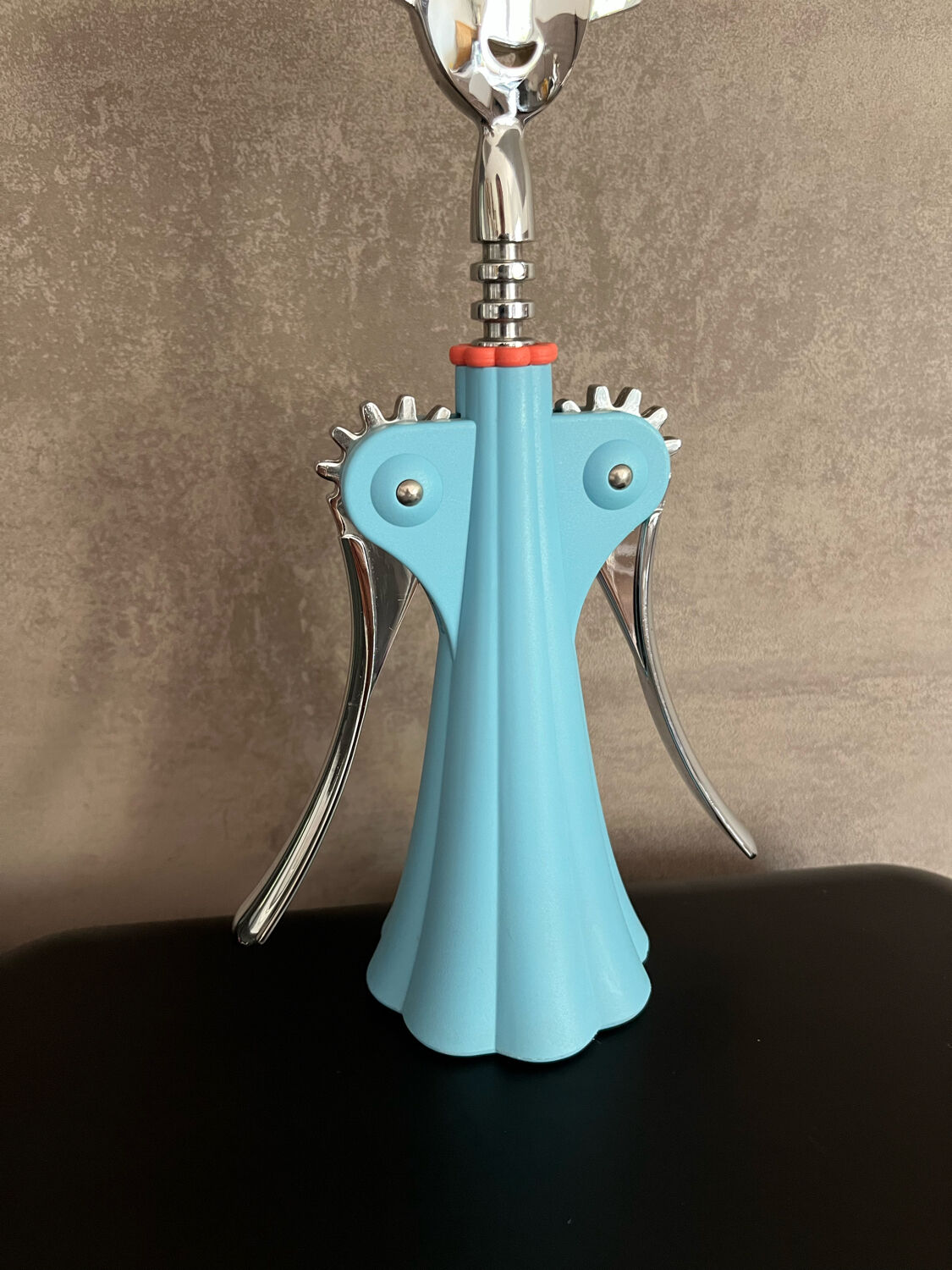 Blue corkscrew Anna . G Alessi