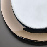 Mirror crystal beveled double shade