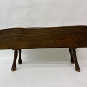 Brutalist solid wooden flower plante, 1970's