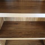 Large Gauthier library – warm wood – elegant lines – 21