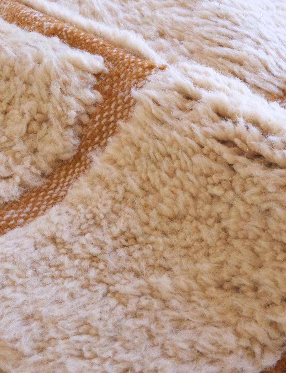 Contemporary Beige Rug - 298 x 253 cm