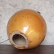 Large glazed terracotta lamp, signed globe lamp, vintage lamp, table lamp, living room lamp, interior decoration.