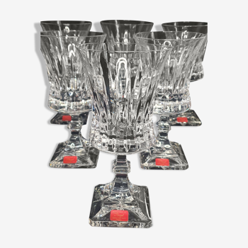 6 water glasses from the Cristallerie Royale de Champagne-Bayel.
