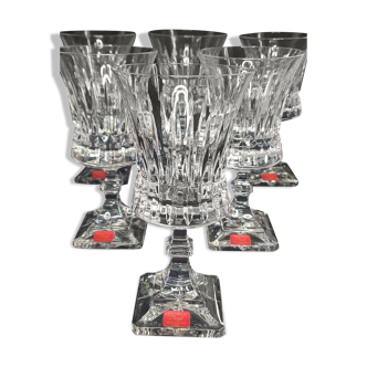 6 water glasses from the Cristallerie Royale de Champagne-Bayel.