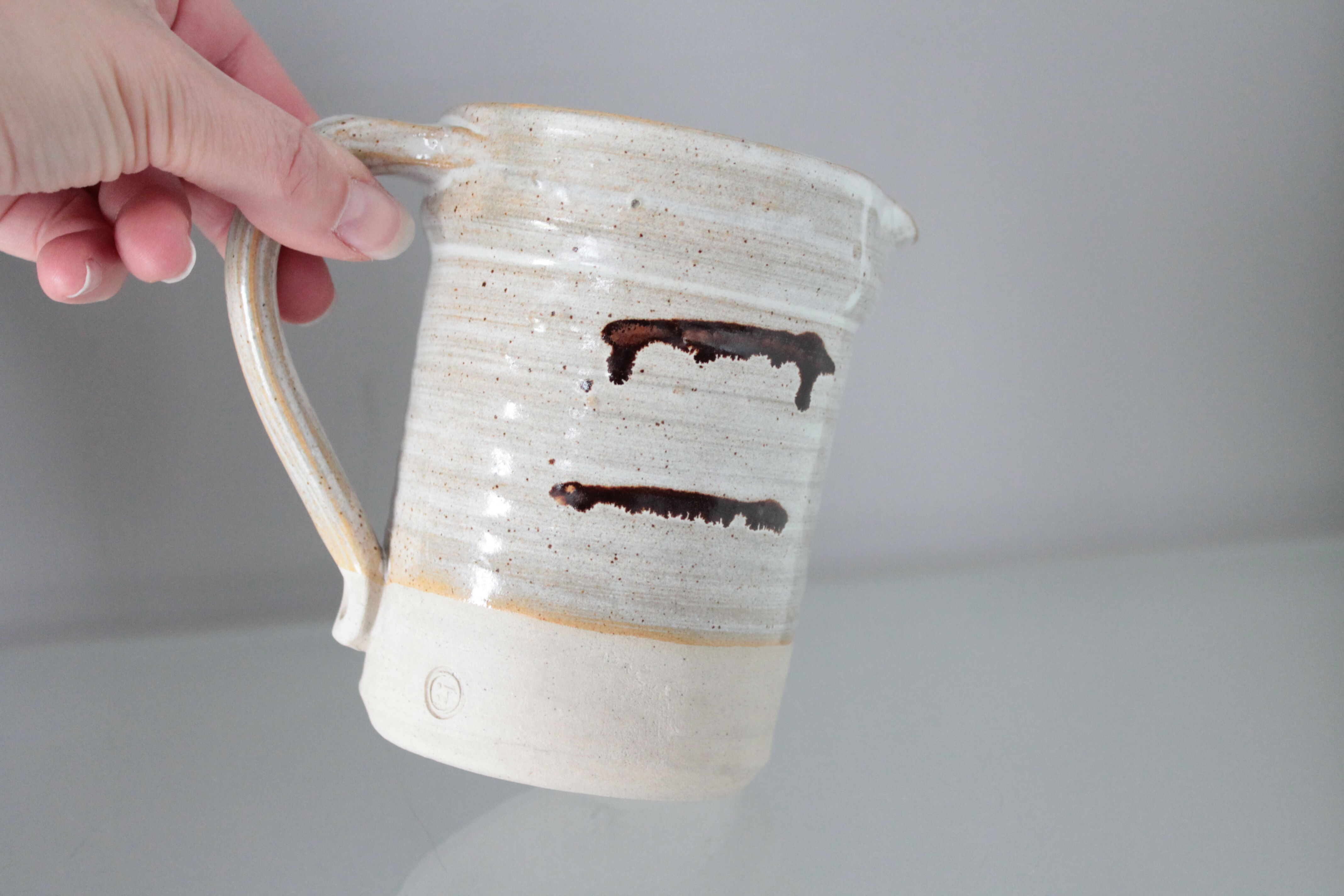 Poterie vintage carafe fait main