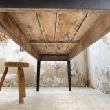 2m pine and oak farmhouse table