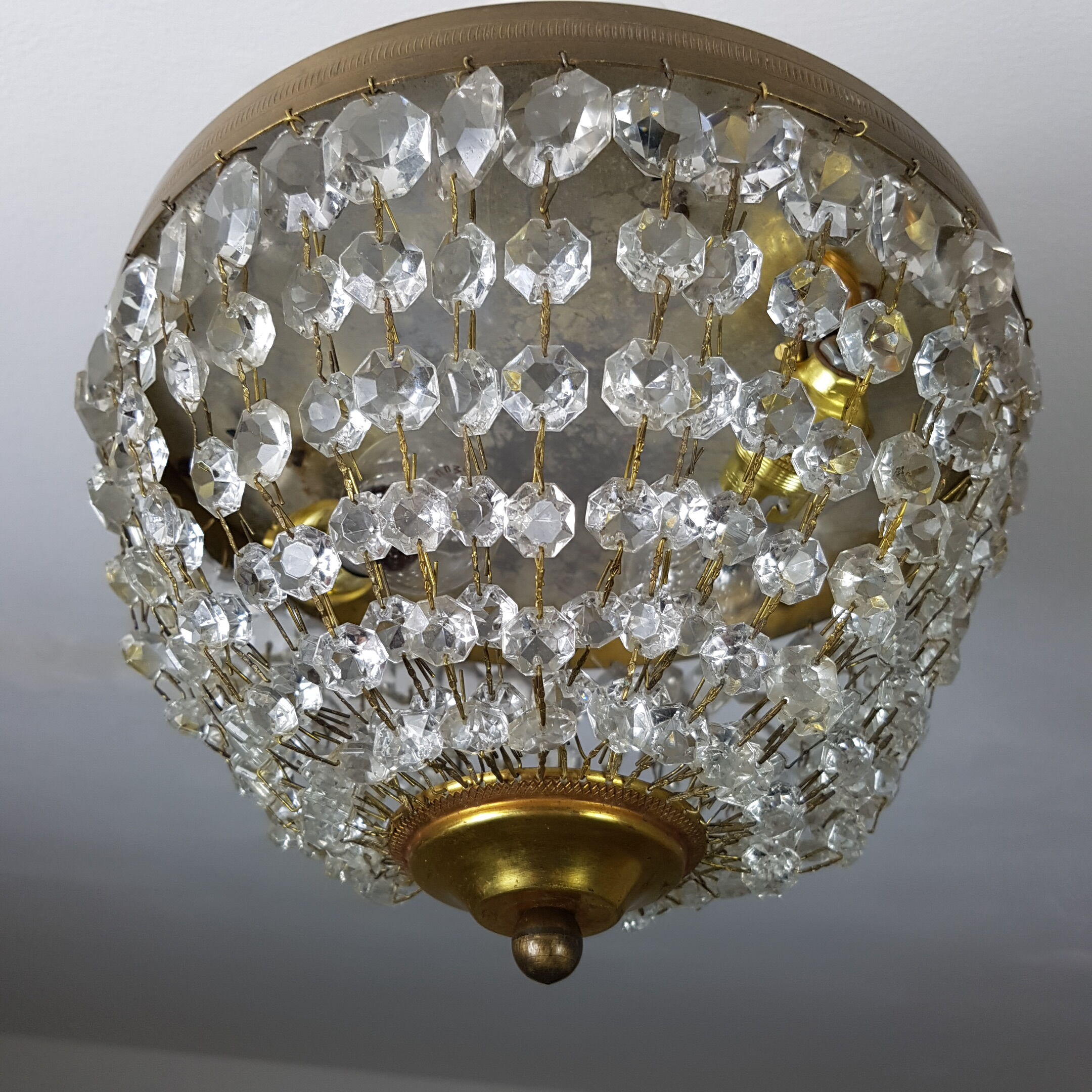 Ceiling light trash in Crystal pendants