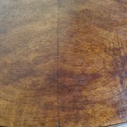 Modernist side table "Bauhaus" in veneer wood and curved tubular steel, 30s
