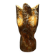 Orange ceramic vase