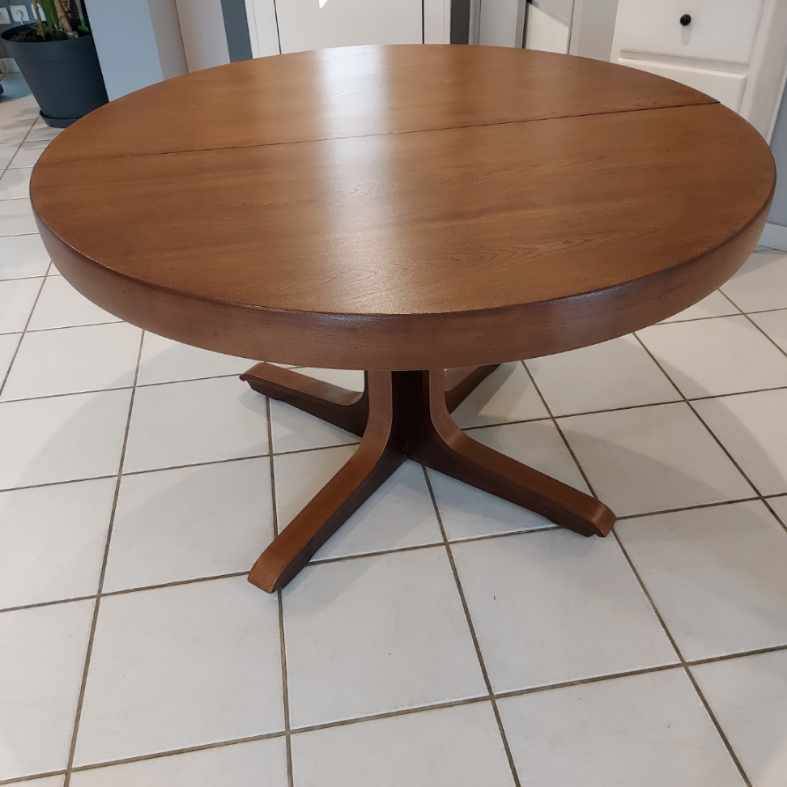 Vintage extendable table Baumann 1970s