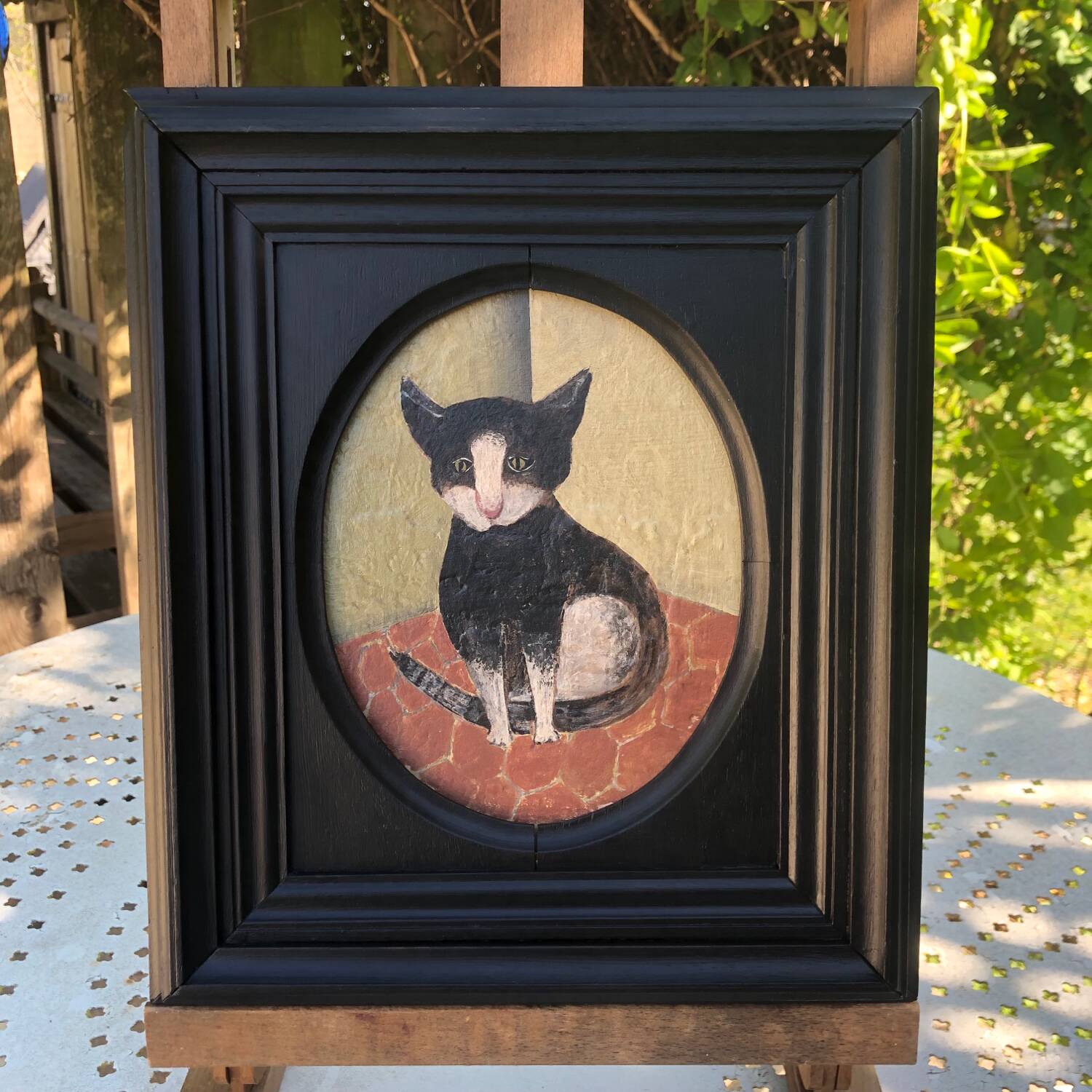 Naive painting cat