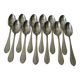 12 silver-plated metal teaspoons by ercuis.