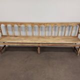 Patinated church pew