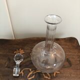 French carafe made of chiseled glass