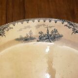 Oval dish in Iron Earth Emile Bourgeois