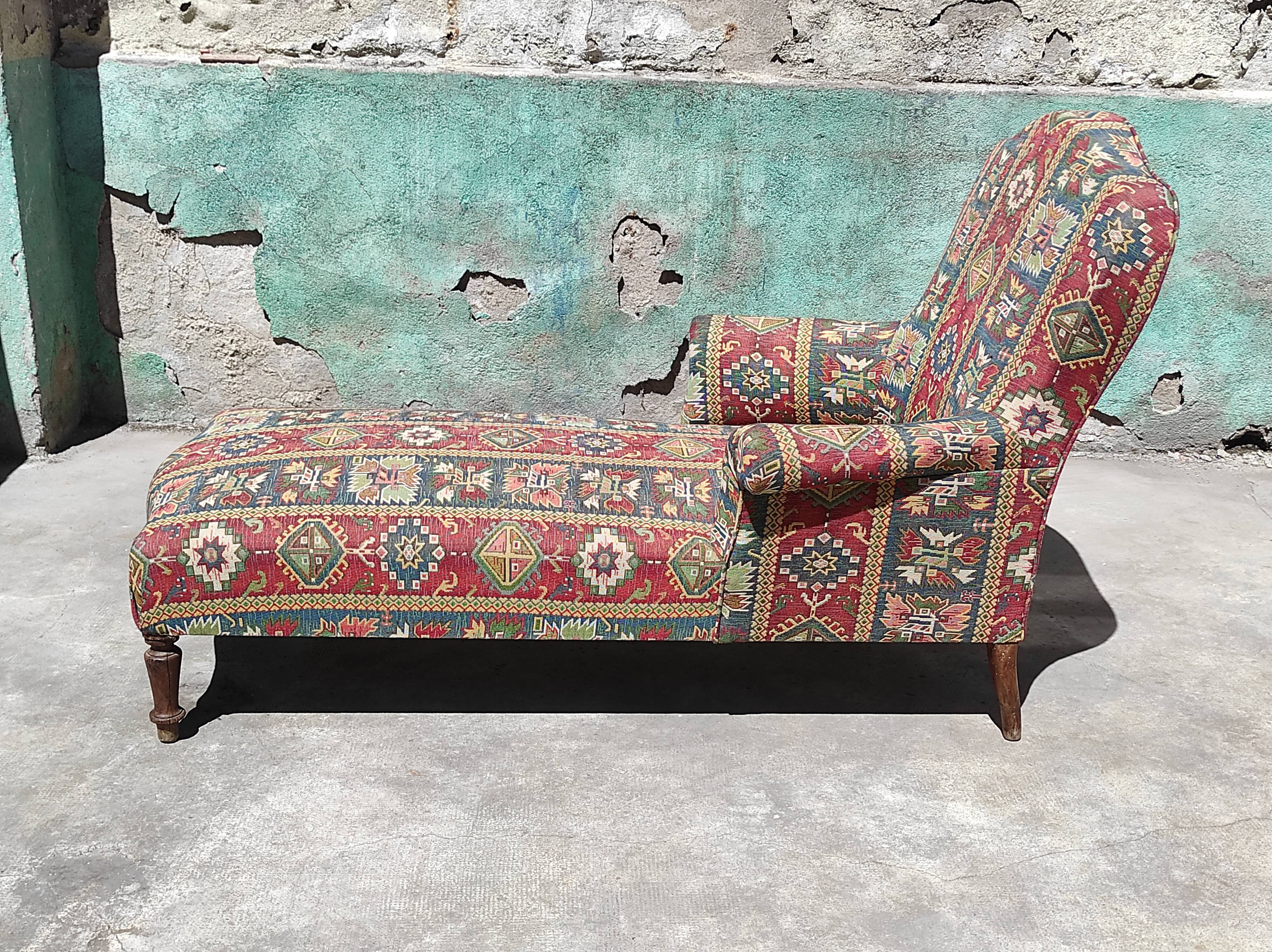 Old meridian armchair with armrests