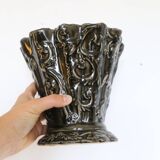 Antique ceramic pot cover, vintage