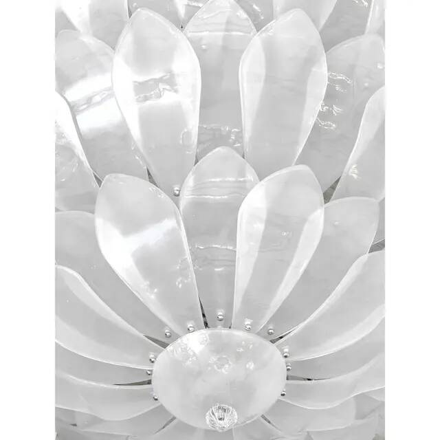 Panneau de verre Murano Sanded Petals par Simoeng